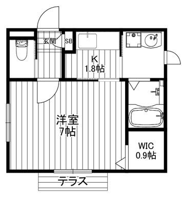 メゾン下北沢(1K/3階)の間取り写真