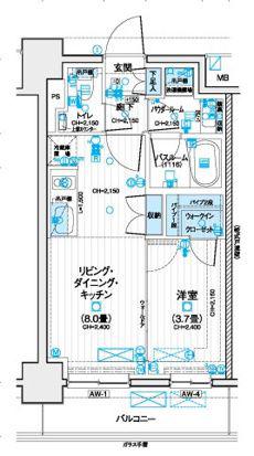 デュオステージ海老名II(1LDK/10階)の間取り写真