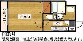 SHIBUYA三番館(1K/1階)の間取り写真