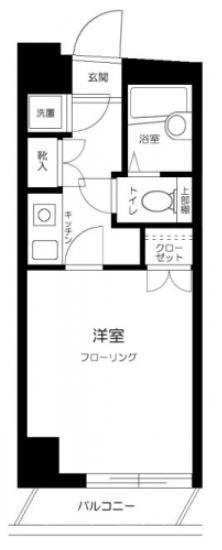 菱和パレス九段(1K/3階)の間取り写真
