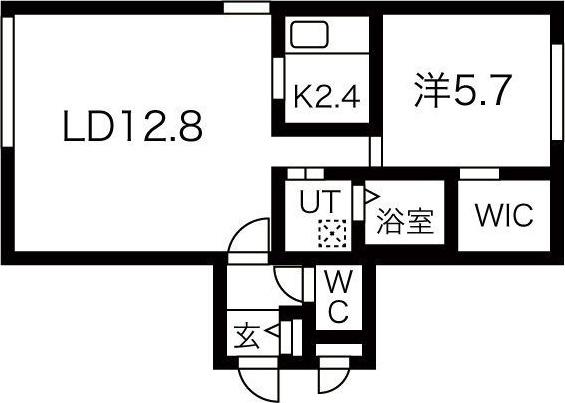 ART PARK II(1LDK/4階)の間取り写真