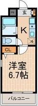 ミュゼ甲子園(1K/7階)の間取り写真