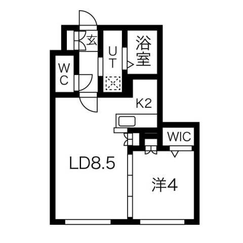 プルミエールメゾン琴似(1LDK/3階)の間取り写真