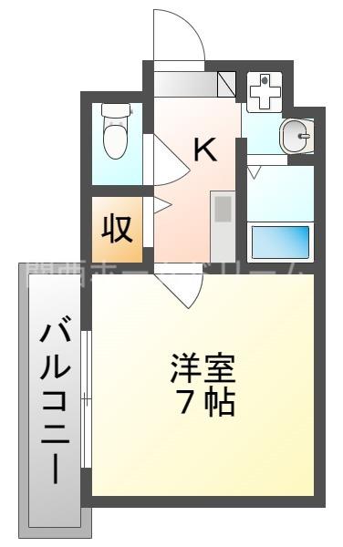 M´プラザ門真駅前(1K/8階)の間取り写真