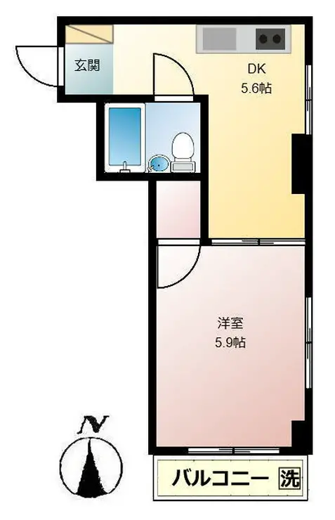 等々力シティハウス 3階階 間取り