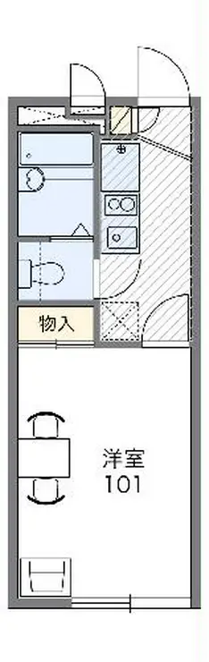 レオパレスビマリー 2階階 間取り