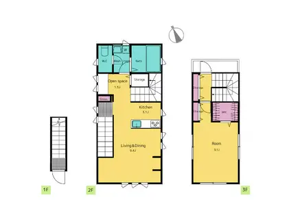 エミール西永福2階(1LDK/2階)の間取り写真