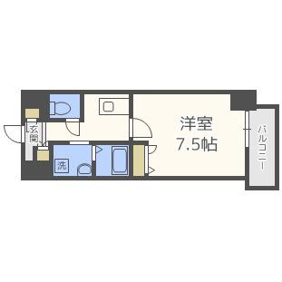 LA DOUCEUR梅田ウエスト(1K/4階)の間取り写真