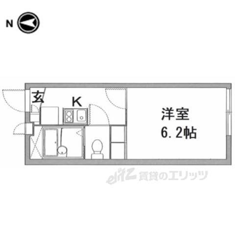 レオパレスグレイスⅣ(1K/2階)の間取り写真
