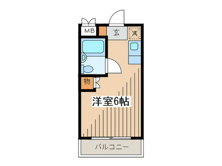 フラットえびす 3階階 間取り