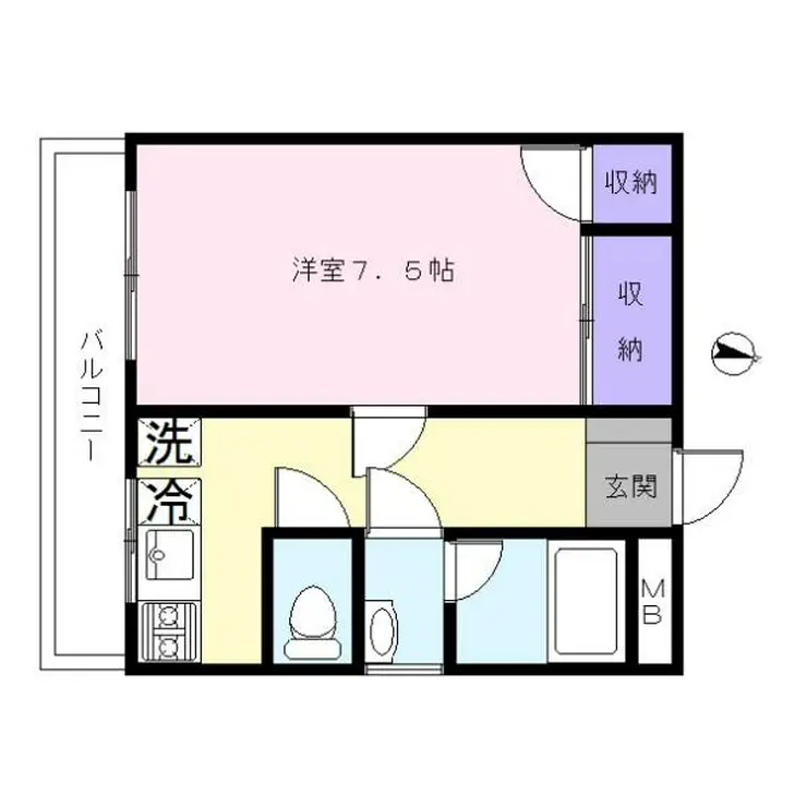 シャトー大岡山 5階階 間取り