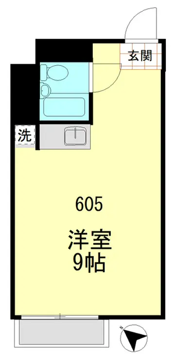 パラシオン高輪 6階階 間取り