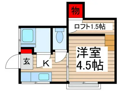 コーポ双葉(1K/1階)の間取り写真