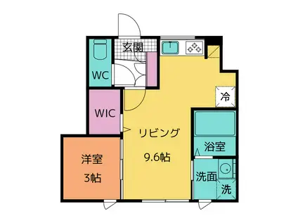 VISTA ALEGRE(1LDK/1階)の間取り写真