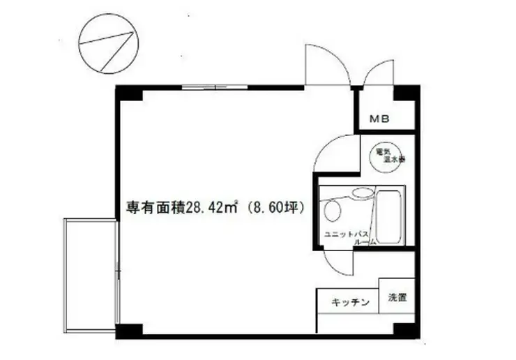牛込パークハイツ 5階階 間取り
