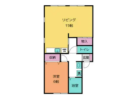 フローレンス厚木(1LDK/1階)の間取り写真