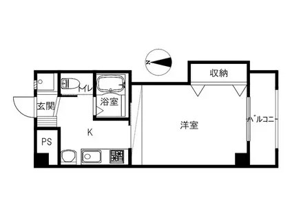 ノースヴィレッジ芳斉(1K/7階)の間取り写真