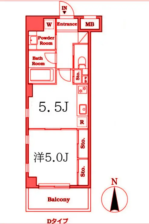 レジディア武蔵小杉 3階階 間取り