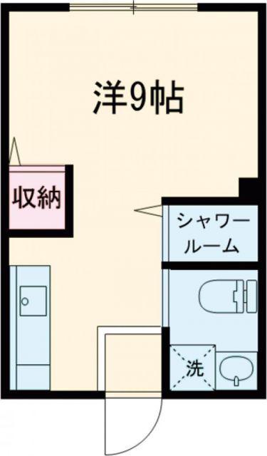 赤とんぼ(1K/1階)の間取り写真