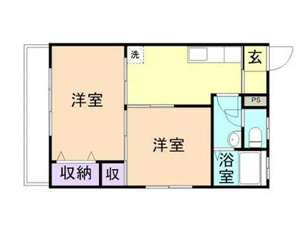 光進ハイツ(3DK/1階)の間取り写真