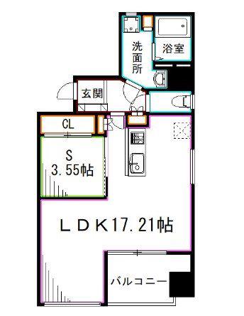 グランドメゾン阿佐谷(1LDK/6階)の間取り写真