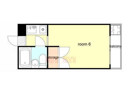 アクティ本山(1K/1階)の間取り写真