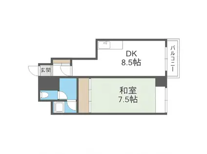 小野ビル(1LDK/3階)の間取り写真