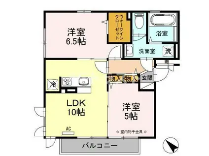 パル・山崎2017(2LDK/3階)の間取り写真