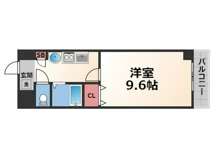 GRACE COURT(1K/2階)の間取り写真