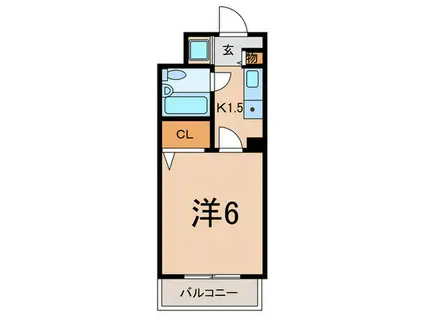 日神パレステージ大井町(1K/7階)の間取り写真