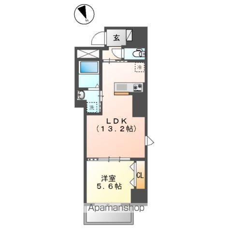 南砂3丁目店舗マンション工事(1LDK/5階)の間取り写真