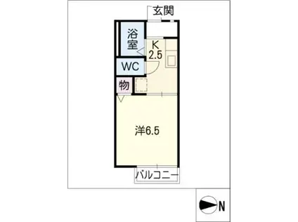 コーポそれいゆ(1K/2階)の間取り写真