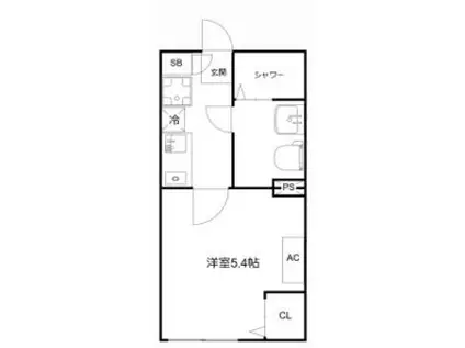 MQUARTO船堀III(1K/3階)の間取り写真