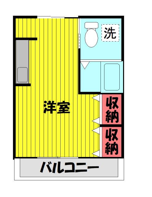 安心ハウスやしお(ワンルーム/2階)の間取り写真
