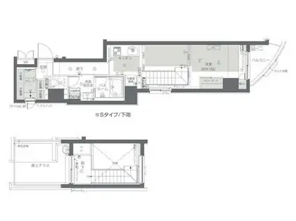 ZOOM新宿夏目坂(ワンルーム/10階)の間取り写真