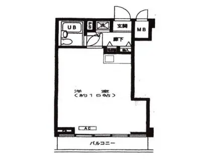 南青山ホームズ(ワンルーム/5階)の間取り写真