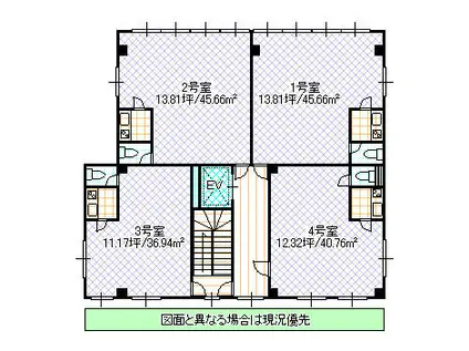 KMS.S II(ワンルーム/3階)の間取り写真
