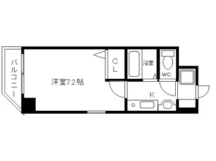 ATS堀川(1K/2階)の間取り写真