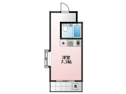 シャローム国分寺(ワンルーム/2階)の間取り写真