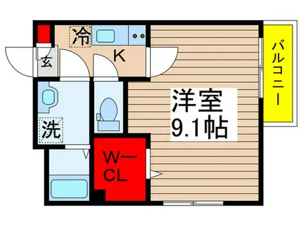 BESTSTAGE上志津(1K/1階)の間取り写真