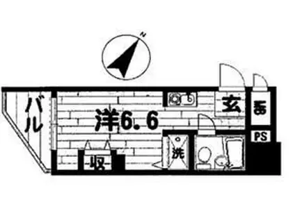 トラストバリュー不動前(ワンルーム/11階)の間取り写真