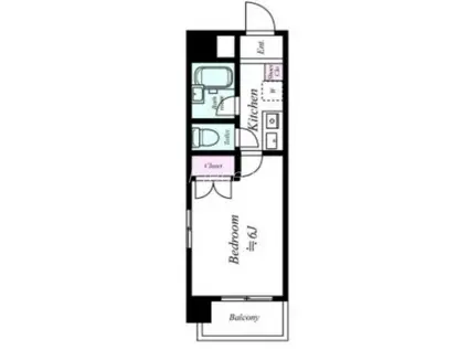 エスリード新大阪第8(1K/10階)の間取り写真