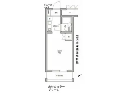 HAGU組む横須賀BAY(ワンルーム/1階)の間取り写真