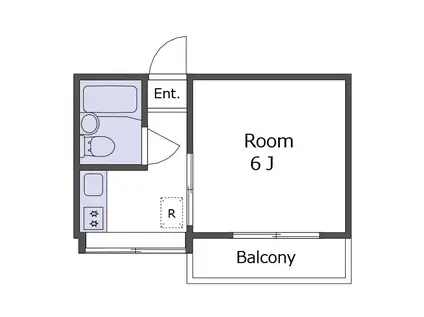 中村マンション(1K/3階)の間取り写真