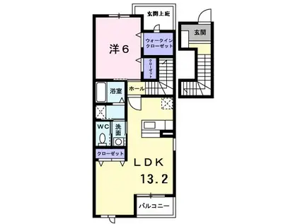 サニ- KIV(1LDK/2階)の間取り写真