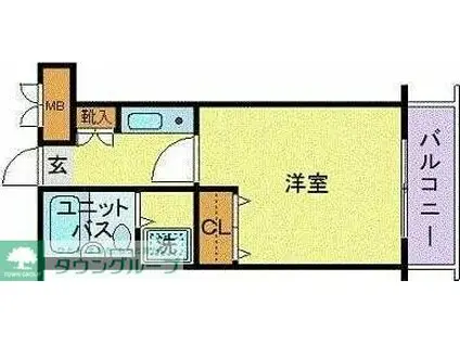 ガラ・ステージ武蔵小金井(1K/2階)の間取り写真