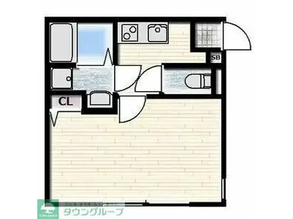FOREST CHIGASAKI(1K/3階)の間取り写真