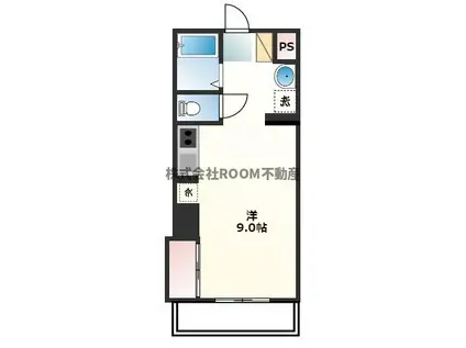 イーストウッド(ワンルーム/6階)の間取り写真