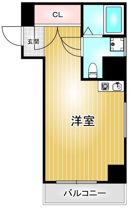 ドール丸の内(ワンルーム/5階)の間取り写真