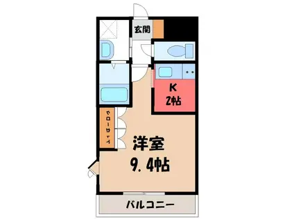PIANA LUNA(1K/2階)の間取り写真